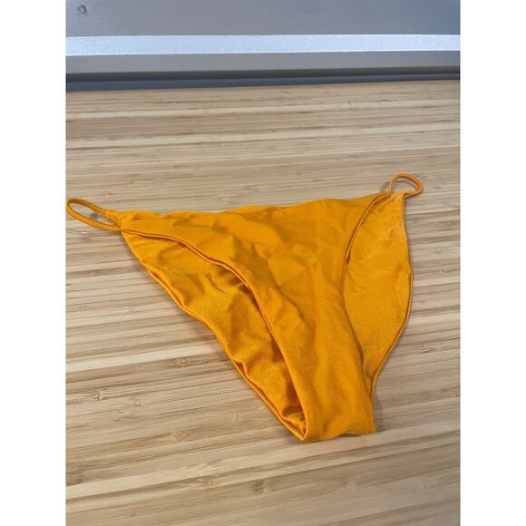 JADE SWIM Bare Minimum Bikini Bottom Sunset Sheen Womens Size Large - Picture 5 of 10